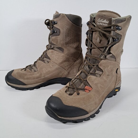 Cabelas by Meindl Boots Women US 10 Goretex Leather Tan Outdoor Insulated Pflege - Picture 2 of 15